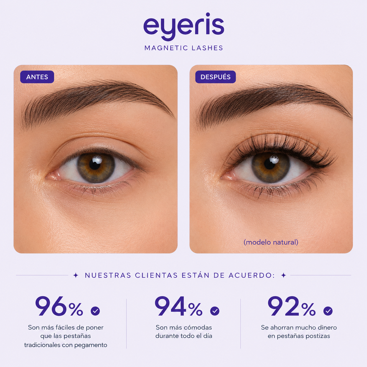 Set Eyeris Pestañas Magnéticas